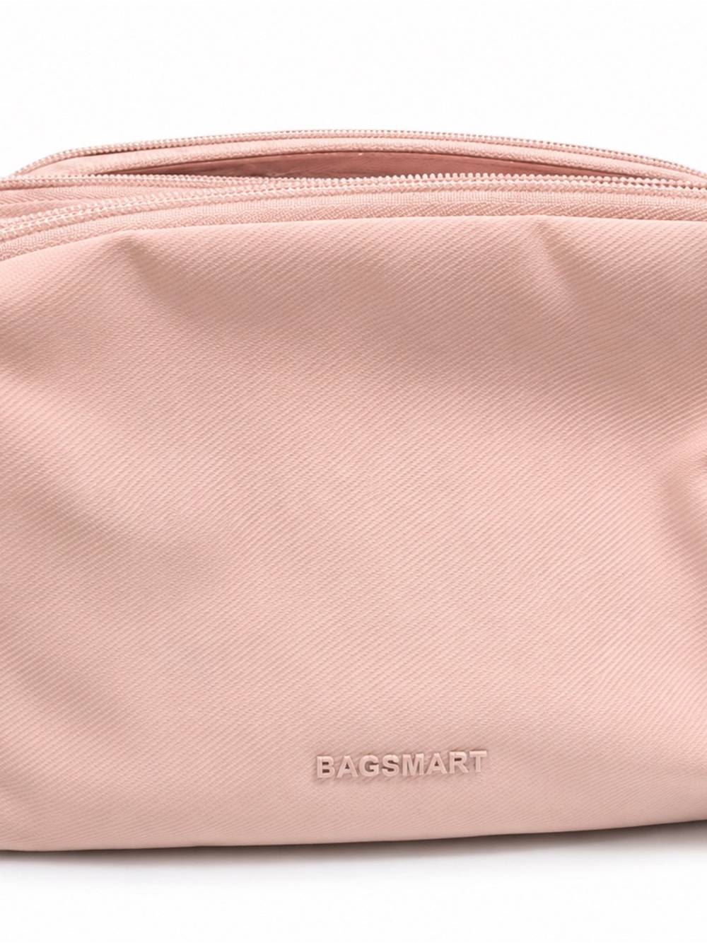 BAGSMART Blush Pink Travel Toiletries Bag